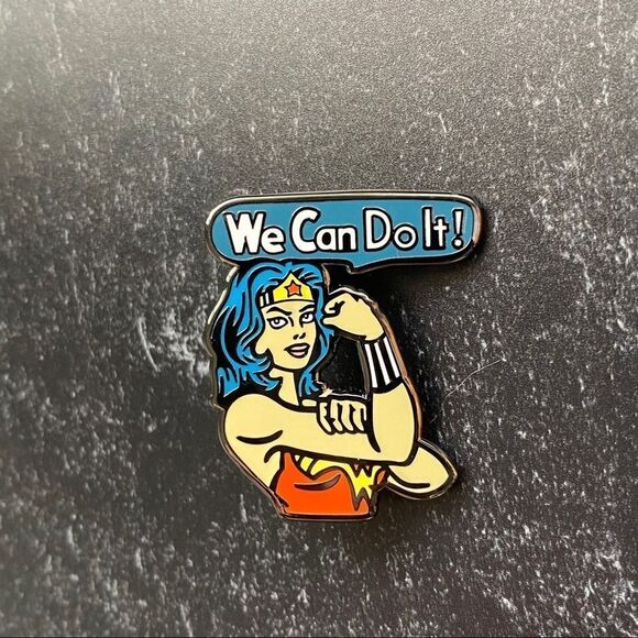 Wonder Woman Feminist Enamel Pin/ Brooch - Picture 2 of 5